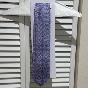 City of London Lavender Geometric 100% Silk Patterned Tie